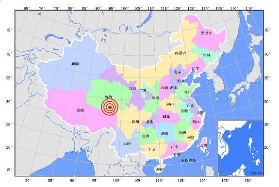 青海玉树今晨发生两次地震最高震级7.1级